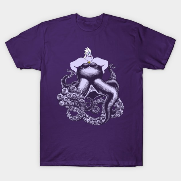 Poor Unfortunate Sea Witch T-Shirt by ArtistJerryBennett